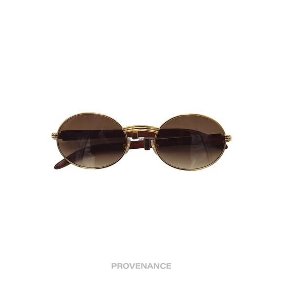 🔴 Cartier Giverny Sunglasses - Bubinga Gold Trinity Brown - Picture 16 of 16
